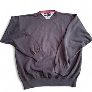 Vintage Tommy Hilfiger Gold Crewneck Sweater XXL Spellout Crest 90s Y2K Cotton